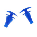100 Pieces Car 7.8mm Door Trim Panel Blue Plastic Rivet Pin Clip Fastener