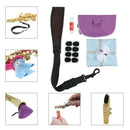 Saxophone Cleaning Cloth Mouthpiece Patch Pad Cork Grease Neck Strap Set