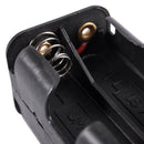 5X(Black Tow Layers 4 x 1.5V AA Batteries Battery Holder Case Box w Wire L C2E4)