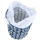 Foldable Cotton Linen Washing Clothes Laundry Basket Sorter Bag Hamper Stor Q8L6