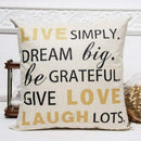 Decorative Throw Pillow Covers Set of 4 Cotton Linen Cushion Covers 18 x 18 M1S2