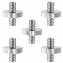 5 Pieces 1/4 inch Male to 1/4 inch Male Metal Threaded Screw Adapter Tripod J8Z3