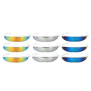9 Pieces Futuristic  Mirrored Sunglasses Narrow Shield Party Eyewear