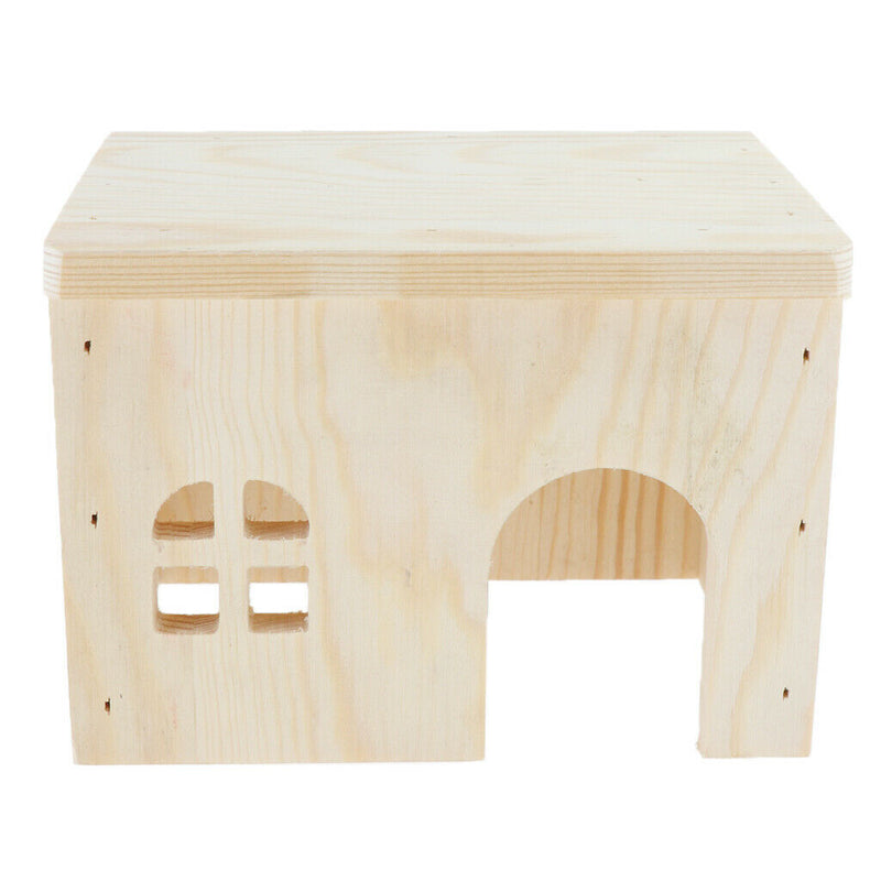 Hamster Hideout House, Gerbil Villa Wooden Living Hut Cabin Play Toys