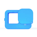 Silicone Camera Protective Case Lens Cap Set for GoPro Hero 9 Hero9 (Blue)