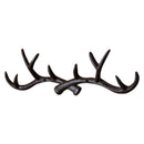 Cast Iron Antler Wall Hook Hanger Home Decoration Elk Coat Hat Scarf Rack BlD7N2