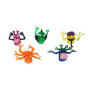 5pcs Novelty Plastic Cartoon Monsters Finger Puppet Toys Storytelling Props