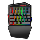 K99 USB Wired One Handed Gaming Keyboard RGB Backlit Keypad for PUBG Mobile