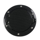 for Jeep Wrangler JK 07-17 Carbon Fiber Filler Door Cover Gas Tank Cap for