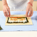 Sushi Mat Bamboo Maker Kit Rice Roll Mold Kitchen DIY Mould Roller Rice Pad NT3C