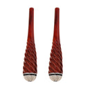 2 Pieces Red Sandalwood Roll Erhu Shafts Axis Erhu Replacement Parts