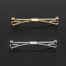 2Pcs Men Boys Tie Clip Bar Collar Pin Necktie Cravat Clasp for Wedding Charm