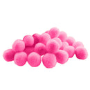 500Pcs Vibrant Colours Fluffy Small Craft Pompoms 18mm Pink