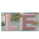 2Pieces Letter L E Floating Wooden Marquee Letter Number Decor Ornament