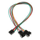 4pin 1 to 2 Ways Connector PWM Fan Power Supply Y Splitter Extension Cable