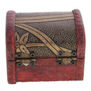 Retro Small Wooden Jewelry Box Organizer Storage Case Container with Lock Lady