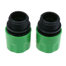 2pcs Hose Connector From Quick Connector To 3/4'' Thread Connector Garden