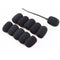 10PCS/Set Microphone Headset Grill Windscreen Sponge Foam Black Mic Cover Cap