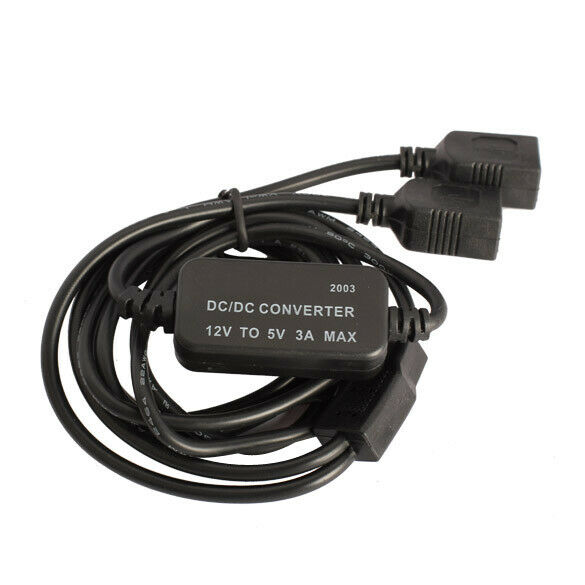 12V to 5V 3A 15W Double USB DC-DC Buck Converter Step Down Module