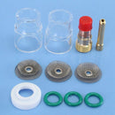 11Pcs Tig Welding Torch Stubby Gas Lens Pyrex Cup Accessories Kit Tools For