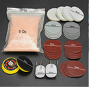 34X Deep Scratch Remover ,Glass Polishing Kit 8OZ Cerium Oxide And 2'' Wheel Pad