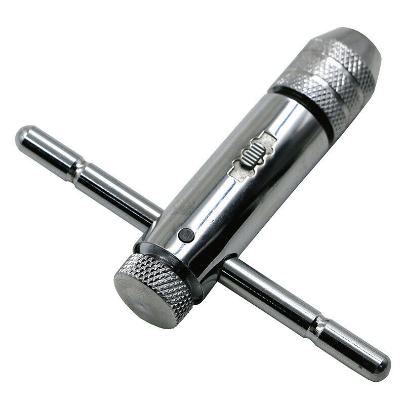 5PCS Adjustable T-Handle Ratchet Tap Wrench Set M3-M8 Hand Screw Taps Tool