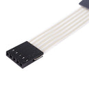 DC 12V 1x4 4 Key Matrix DIY Flat Membrane Switch Keypad 107x20x0.8mm W7A3