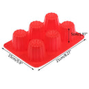 DIY Silicone Candle Mold For Handmade Making Cylinder Aroma Wax 6 Cavity MoS Ew