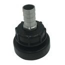 Plastic IBC TANK ADAPTER 3.2" Fine Thread Input x 1" Output Tank Connector