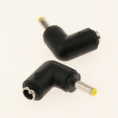10 Pack Female Male Right Angle Power Supply Plug Adapter Part without Cable