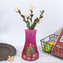 Christmas Foldable Vase Office Home Decoration Random PVC Plastic Flower VaS Hn
