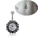Belly Button Rings Dangle Crystal Rhinestone Navel Bar Body Piercing JewelrE Gw