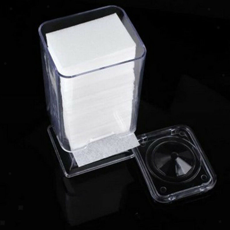 Nail Art Polish Remover Cotton Pad Wipe Holder Container Makeup Pad Box