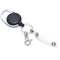 60cm Retractable Keyring Metal Wire Keychain Clip Pull Anti Lost ID Card Hol Kw