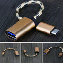 Braided Adapter For Android Transmission OTG Mobile Phone Accessories Data Cable
