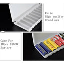 Portable plastic battery case cover holder storage box for 10pcs 18650 Batteries