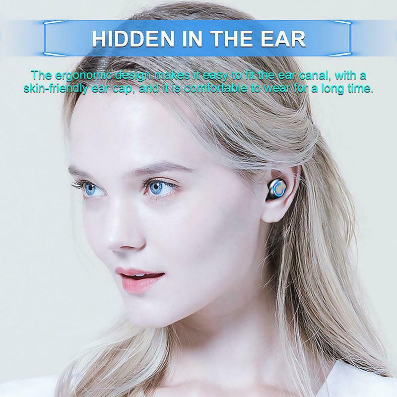 F9-8 TWS Digital Display Wireless Bluetooth Earbuds In-ear Stereo Headphone