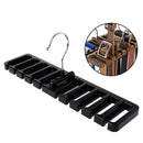 10 grid Storage Rack Tie Belt Scarf Rack Organizer Closet Wardrobe Space Sa F2V2