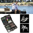 Fishing Tackle Carp Case Lead Clips Hooks Swivels Shrink Rig Tube Terminal Y3G5