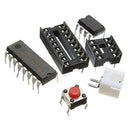 HOT LED Circuit Kits Stable 4.5-5V Red LED Lights Gadgets Electronic Dice Kit