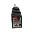 Speaker RCA Male to 2 Screw Terminal Strip AV Spring Press Type Connector x3