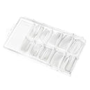 Set of 100 Coffin Nails Long Natural Full Colver Acrylic False Nails Ballerina