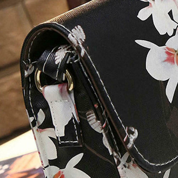 Women Crossbody Messenger bags Handbag Purse Sling Shoulder bags(Black)