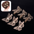 6pcs Butterfly Metal Wedding Party Bridal Girl Prom Hair Pins Barrettes Costume
