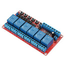 1PCS DC 12V 6-Channel Relay Module High/Low Level Triger Self-Lock Relay T2G9