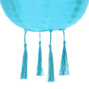 10inch LED Solar Lantern Waterproof Outdoor Hanging Decor Lamp (Light Blue)