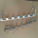 6pcs Stainless Iron Closet Hook Cloth Hanger Wardrobe Organizer Space Saver