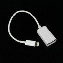 Lightning 8 Pin To USB Male to Female OTG Adapter Cable For iPad iPho A2K3