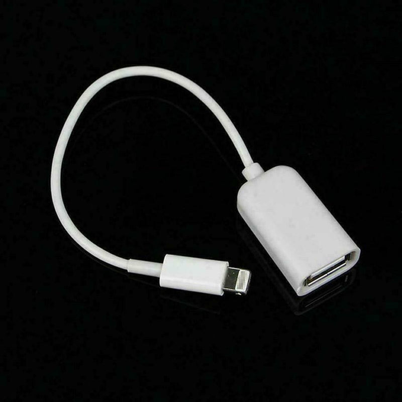Lightning 8 Pin To USB Male to Female OTG Adapter Cable For iPad iPho A2K3