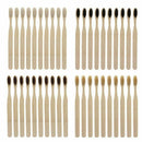 10PCS Environmentally Wood Rainbow Toothbrush Bamboo ToothBrush Bamboo Fibr S8T4